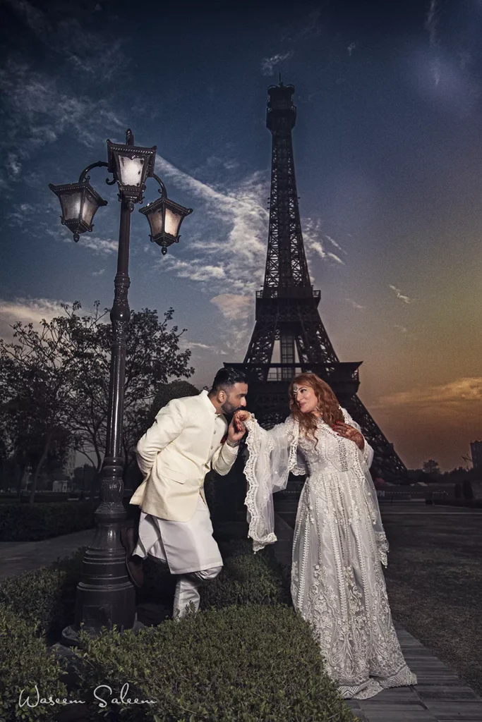 Wedding Photographer in Karachi | Luxury Wedding Photography Wedding photographer capturing bride and groom in Karachi